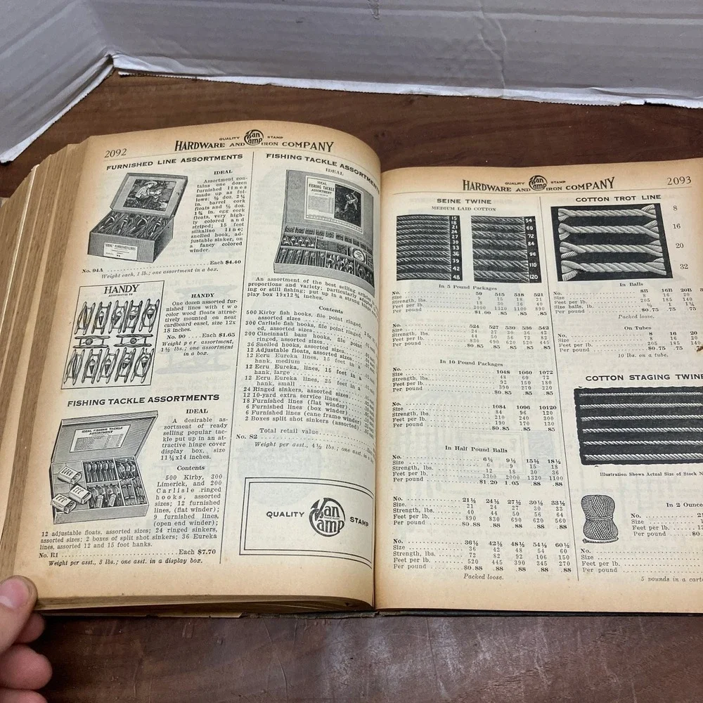 Van Camp General Hardware Catalogue No 933 1930s Indianapolis NRA Era Hardcover